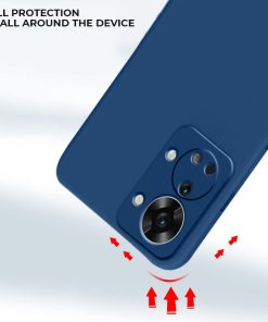 Winble Back Cover for OnePlus Nord 2T 5G Back Cover Camera Protection Soft Silicone Protective Back Cover Designed for OnePlus Nord 2T 5GOne Plus Nord 2T 5G Blue 0 1