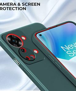 Winble Back Cover for OnePlus Nord 2T 5G Back Cover Camera Protection Soft Silicone Protective Back Cover Designed for OnePlus Nord 2T 5GOne Plus Nord 2T 5G Green 0 0