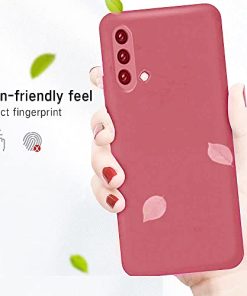 Winble Back Cover for OnePlus Nord CE 5G Silicone Camelia Red 0 2