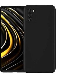 Winble Back Cover for Poco M3 Silicone Black 0 0