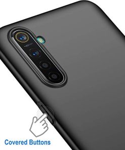 Winble Back Cover for Realme XT SiliconeBlack 0 2