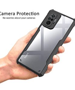 Winble Back Cover for Redmi Note 10 ProNote 10 Pro Max Back Cover Slim Crystal Clear Camera Protection Airbag Shockproof Anti Slip Grip PC TPU Bumper Back Cover for Redmi Note 10 ProNote 10 Pro Max 0 3