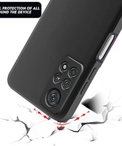 Winble Back Cover for Redmi Note 11 ProRedmi Note 11 Pro Plus 5G Back Cover Camera Protection Soft Silicone Protective Back Cover Designed for Redmi Note 11 ProRedmi Note 11 Pro 5G Black 0 0