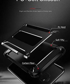 Winble Back Cover for Redmi Note 9 ProPro Max Back Cover Rugged Armor TPU Shock Proof 360 Protection Bumper Hybrid Dual Layer Back Cover Case for Redmi Note 9 ProPro Max Black 0 3