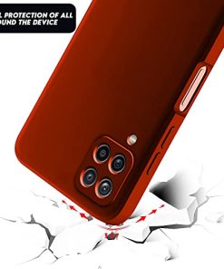 Winble Back Cover for Samsung Galaxy A12 M12 F12 Silicone Thermoplastic Polyurethane Red 0 1