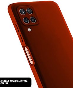 Winble Back Cover for Samsung Galaxy A12 M12 F12 Silicone Thermoplastic Polyurethane Red 0 3