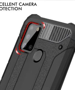 Winble Back Cover for Samsung Galaxy A21s Back Cover Rugged Armor TPU 360 Protection Bumper Hybrid Dual Layer Back Cover Case for Samsung Galaxy A21s Black 0 0