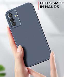 Winble Back Cover for Samsung Galaxy M13 4G Back Cover Camera Protection Soft Silicon Protective Back Case Cover Designed for Samsung Galaxy M13 4G Gray 0 3