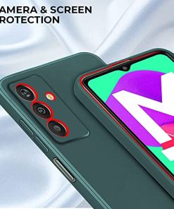 Winble Back Cover for Samsung Galaxy M13 4G Back Cover Camera Protection Soft Silicon Protective Back Case Cover Designed for Samsung Galaxy M13 4G Green 0 1