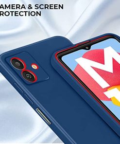 Winble Back Cover for Samsung Galaxy M13 5G Back Cover Camera Protection Soft Silicon Protective Back Case Cover Designed for Samsung Galaxy M13 5G Blue 0 1