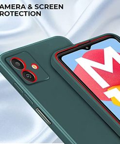 Winble Back Cover for Samsung Galaxy M13 5G Back Cover Camera Protection Soft Silicon Protective Back Case Cover Designed for Samsung Galaxy M13 5G Green 0 1