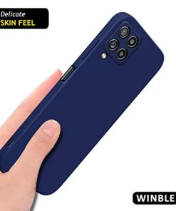 Winble Back Cover for Samsung Galaxy M32 Silicone Blue 0 2