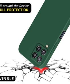 Winble Back Cover for Samsung Galaxy M32 Silicone Green 0 0