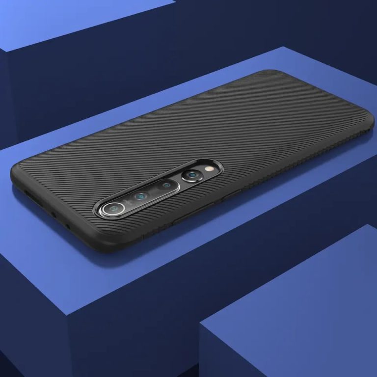 Winble Back Cover for Xiaomi Mi 10 5G Mi 10 Pro 5G Back Cover Case Twill Pattern Oblique Texture Shock Proof Slim Carbon Fiber Silicone Back Cover for Xiaomi Mi 10 5G Mi 10 Pro 5G 0 3