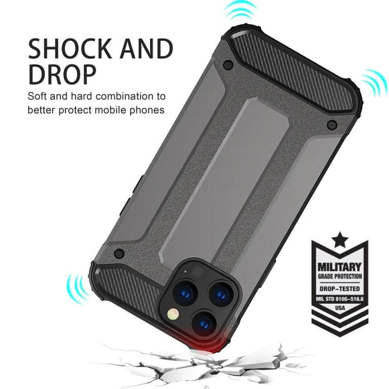 Winble Back Cover for iPhone 11 Pro Back Cover Rugged Armor TPU Shock Proof 360 Protection Bumper Hybrid Dual Layer Back Cover Case for iPhone 11 Pro 0 0