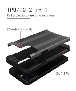 Winble Back Cover for iPhone 11 Pro Back Cover Rugged Armor TPU Shock Proof 360 Protection Bumper Hybrid Dual Layer Back Cover Case for iPhone 11 Pro 0 1