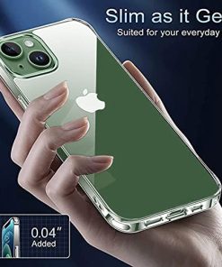 Winble Back Cover for iPhone 13 Case Cover Ultra Hybrid Crystal Clear Hard TPU Back Camera Drop Protection Bumper Back Cover Case for iPhone 13 61 Inch Polycarbonate Clear Transparent 0 4