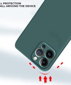 Winble Back Cover for iPhone 14 Pro Case Camera Protection Soft Liquid Silicone Protective Back Case Designed for iPhone 14 Pro Green 0