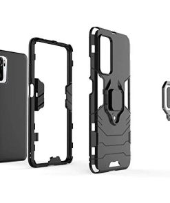 Winble Bumper Case For Redmi Note 10 Note 10s TPUPoly CarbonateBlack 0 3