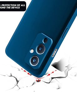 Winble Camera Protection Soft Silicone TPU Protective Back Cover Case for OnePlus 9One Plus 9 Blue 0 1