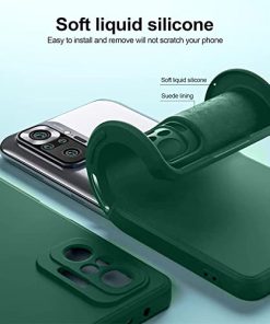 Winble Camera Protection Soft Silicone TPU Protective Back Cover Case for Redmi Note 10 ProNote 10 Pro Max Green 0 1