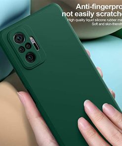 Winble Camera Protection Soft Silicone TPU Protective Back Cover Case for Redmi Note 10 ProNote 10 Pro Max Green 0 3