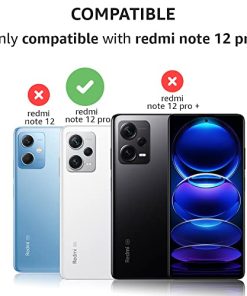 Winble Down Jacket Series Silicone Back Cover Case for Mi Redmi Note 12 Pro 5G Camera Protection Anti Slip Grip Design Protective Back Cover Case for Redmi Note 12 Pro 5G Sapphire 0 0