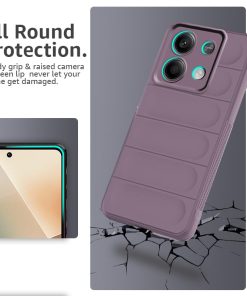 Winble Down Jacket Series Silicone Back Cover Case for Mi Redmi Note 13 5G Camera Protection anti slip Grip design Protective Back Cover Case for Redmi Note 13 5G 0 2