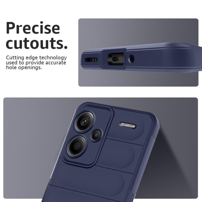 Winble Down Jacket Series Silicone Back Cover Case for Mi Redmi Note 13 Pro Plus 5G Camera Protection anti slip Grip design Protective Back Cover Case for Redmi Note 13 Pro Plus 5G Blue 0 0