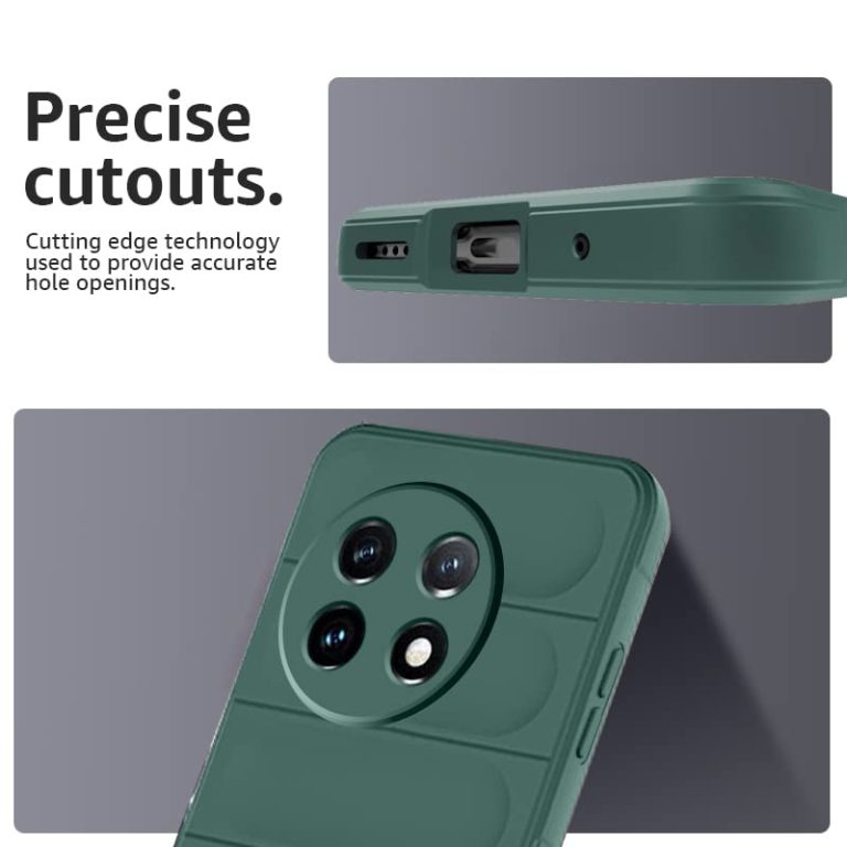 Winble Liquid Silicone Back Cover Case for OnePlus 11 5G Back Cover Case Camera Protection Shockproof Protective Back Cover Case for OnePlus 11 5G Green 0 0