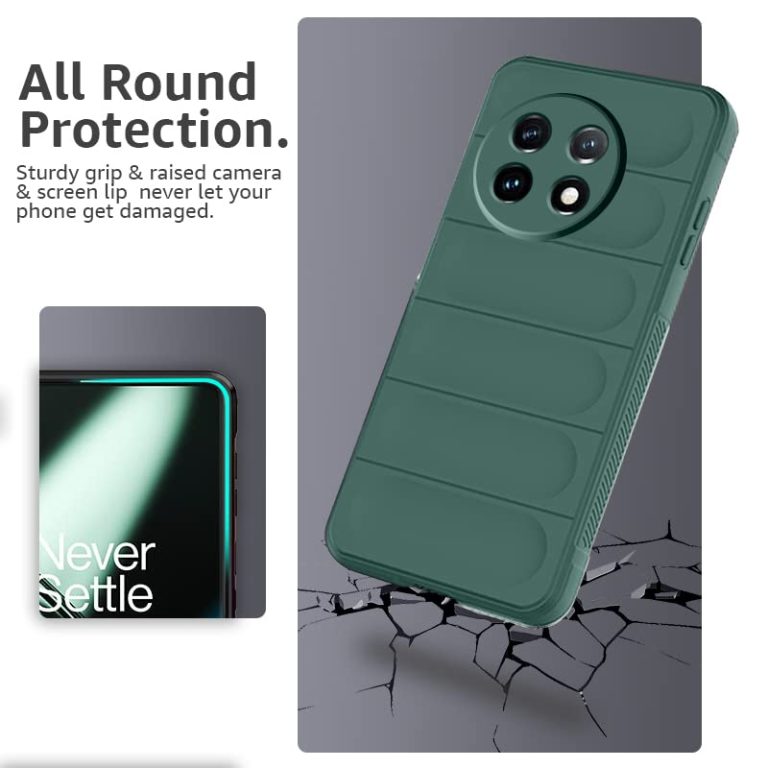 Winble Liquid Silicone Back Cover Case for OnePlus 11 5G Back Cover Case Camera Protection Shockproof Protective Back Cover Case for OnePlus 11 5G Green 0 1