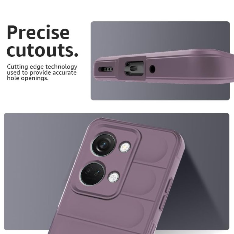 Winble Liquid Silicone Back Cover Case for OnePlus Nord 3 5G Back Cover Case Camera Protection Shockproof Protective Back Cover Case for OnePlus Nord 3 5G Black Lavender 0 0