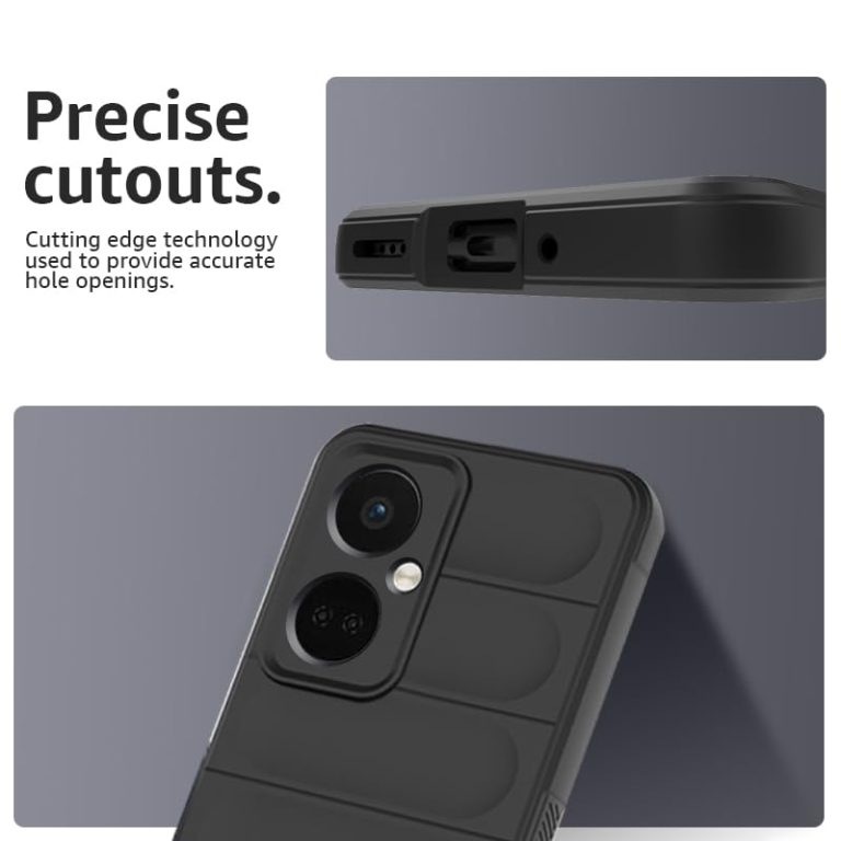 Winble Liquid Silicone Back Cover Case for OnePlus Nord CE 3 5G Back Cover Case Camera Protection Shockproof Protective Back Cover Case for OnePlus Nord CE 3 5G Black 0 1