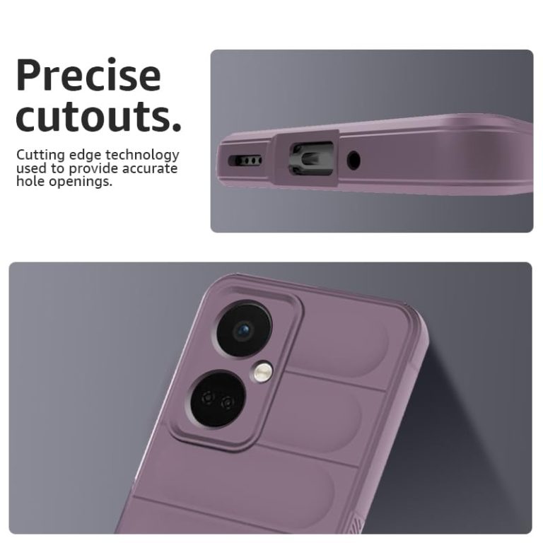 Winble Liquid Silicone Back Cover Case for OnePlus Nord CE 3 5G Back Cover Case Camera Protection Shockproof Protective Back Cover Case for OnePlus Nord CE 3 5G Lavender 0 1