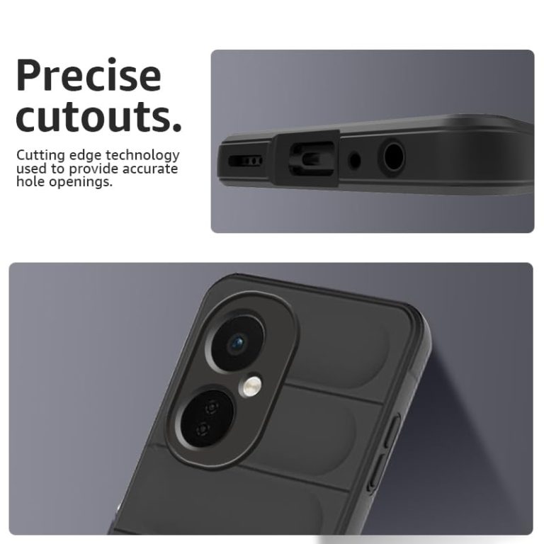 Winble Liquid Silicone Back Cover Case for OnePlus Nord CE 3 Lite 5G Back Cover Case Camera Protection Shockproof Protective Back Cover Case for OnePlus Nord CE 3 Lite 5G Black 0 1