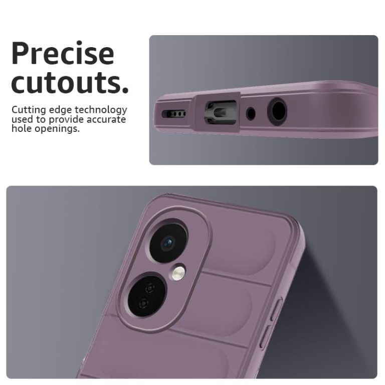 Winble Liquid Silicone Back Cover Case for OnePlus Nord CE 3 Lite 5G Back Cover Case Camera Protection Shockproof Protective Back Cover Case for OnePlus Nord CE 3 Lite 5G Lavender 0 1