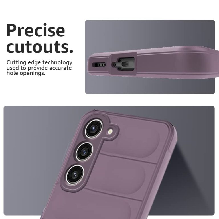 Winble Liquid Silicone Back Cover Case for Samsung Galaxy S23 5G Camera Protection Shockproof Protective Back Cover Case for Samsung Galaxy S23 5G Lavender 0 1