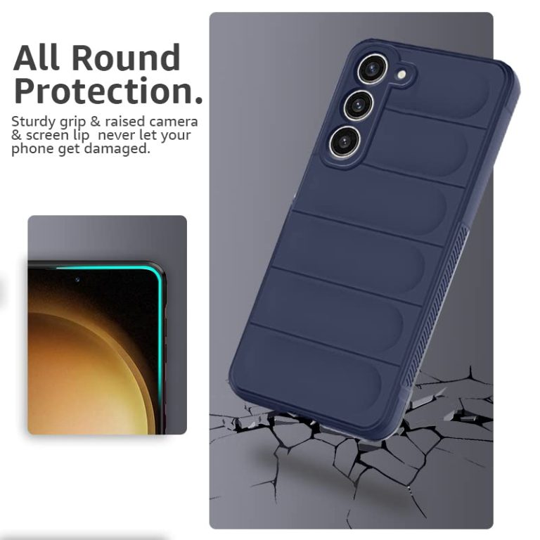 Winble Liquid Silicone Back Cover Case for Samsung Galaxy S23 5G Camera Protection Shockproof Protective Back Cover Case for Samsung Galaxy S23 5G Sapphire 0 0