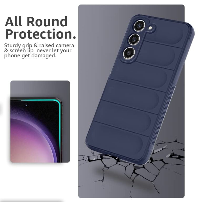 Winble Liquid Silicone Back Cover Case for Samsung Galaxy S23 Plus 5G Camera Protection Shockproof Protective Back Cover Case for Samsung Galaxy S23 Plus 5G Sapphire 0 0