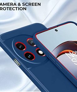 Winble Liquid Silicone Back Cover for OnePlus 11R 5G Camera Protection Full Body Protection Anti Shock Protective Back Bumper Back Cover Case for OnePlus 11R 5G Blue 0 1