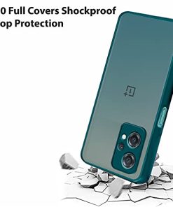 Winble PC and TPU Back Cover for OnePlus Nord CE 2 Lite 5G Back Cover Slim Camera Protection Shockproof Anti Slip Smoked Back Cover for OnePlus Nord CE 2 Lite 5G One Plus Nord CE 2 Lite 5G Green 0 1