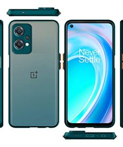 Winble PC and TPU Back Cover for OnePlus Nord CE 2 Lite 5G Back Cover Slim Camera Protection Shockproof Anti Slip Smoked Back Cover for OnePlus Nord CE 2 Lite 5G One Plus Nord CE 2 Lite 5G Green 0 3