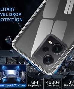 Winble Polycarbonate Ultra Hybrid Crystal Clear Back Cover Case For Mi Redmi Note 12 Pro Plus 5G Shockproof Camera Drop Protection Hard Clear Back Bumper Back Cover Case 0 0