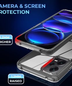 Winble Polycarbonate Ultra Hybrid Crystal Clear Back Cover Case For Mi Redmi Note 12 Pro Plus 5G Shockproof Camera Drop Protection Hard Clear Back Bumper Back Cover Case 0 1