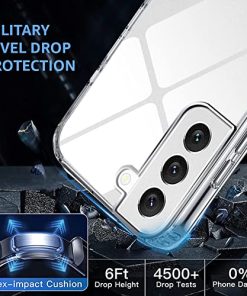 Winble Polycarbonate Ultra Hybrid Crystal Clear Back Cover Case For Samsung Galaxy S21 Fe 5G Shockproof Camera Drop Protection Hard Clear Back Bumper Back Cover Case For Samsung Galaxy S21 Fe 5G 0 0