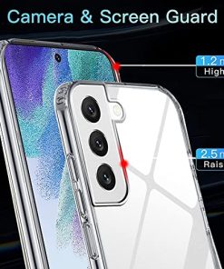 Winble Polycarbonate Ultra Hybrid Crystal Clear Back Cover Case For Samsung Galaxy S21 Fe 5G Shockproof Camera Drop Protection Hard Clear Back Bumper Back Cover Case For Samsung Galaxy S21 Fe 5G 0 1