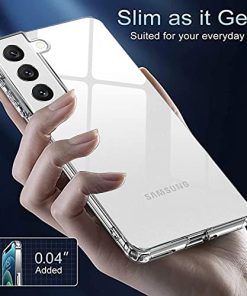 Winble Polycarbonate Ultra Hybrid Crystal Clear Back Cover Case For Samsung Galaxy S21 Fe 5G Shockproof Camera Drop Protection Hard Clear Back Bumper Back Cover Case For Samsung Galaxy S21 Fe 5G 0 2