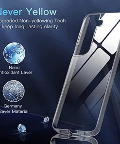 Winble Polycarbonate Ultra Hybrid Crystal Clear Back Cover Case For Samsung Galaxy S21 Fe 5G Shockproof Camera Drop Protection Hard Clear Back Bumper Back Cover Case For Samsung Galaxy S21 Fe 5G 0 3