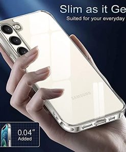 Winble Polycarbonate Ultra Hybrid Crystal Clear Back Cover Case For Samsung Galaxy S23 Plus 5G Shockproof Camera Drop Protection Hard Clear Back Bumper Back Cover Case 0 3