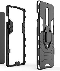 Winble Rubber Back Cover for OnePlus 8 Back Cover Case Bumper Protection Armor with Ring Holder Back Cover for OnePlus 8 One Plus One 8 Black 0 0